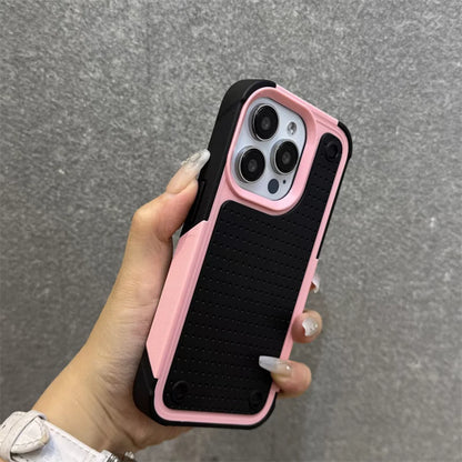 グリップデザイン 耐衝撃 iPhoneケース｜滑り止めバックパネル #240107