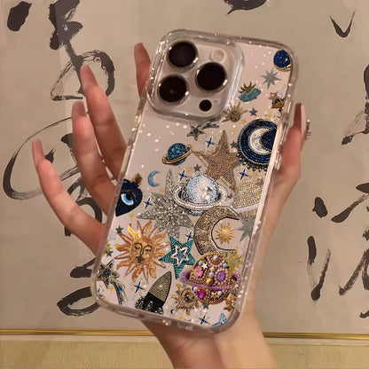 宇宙 星 月 天体デザイン  iPhoneケース｜幻想的・ヴィンテージ #260092