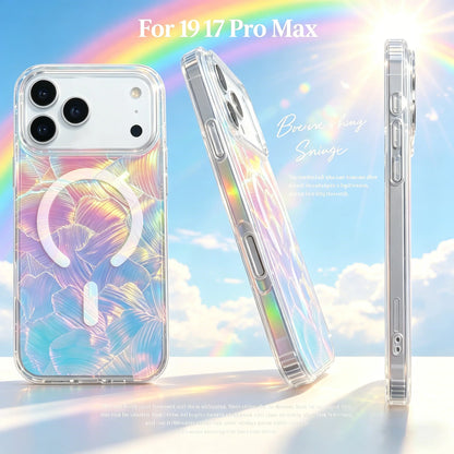 オーロラグラデーション クリア Magnet内蔵 iPhoneケース 透明感 ＃261072
