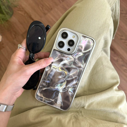 【マーメイドシリーズ】水面パール調 グラデーション 光沢デザイン スマホケース｜iPhone対応 #251222