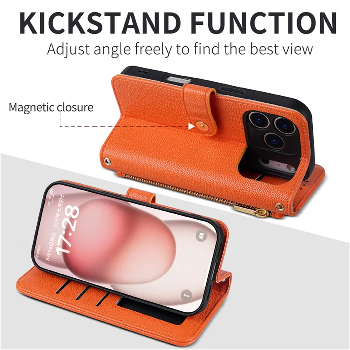 【ブックスタイル】キルティング レザー調 財布一体型  手帳タイプ ストラップ付き iPhoneケース #240206