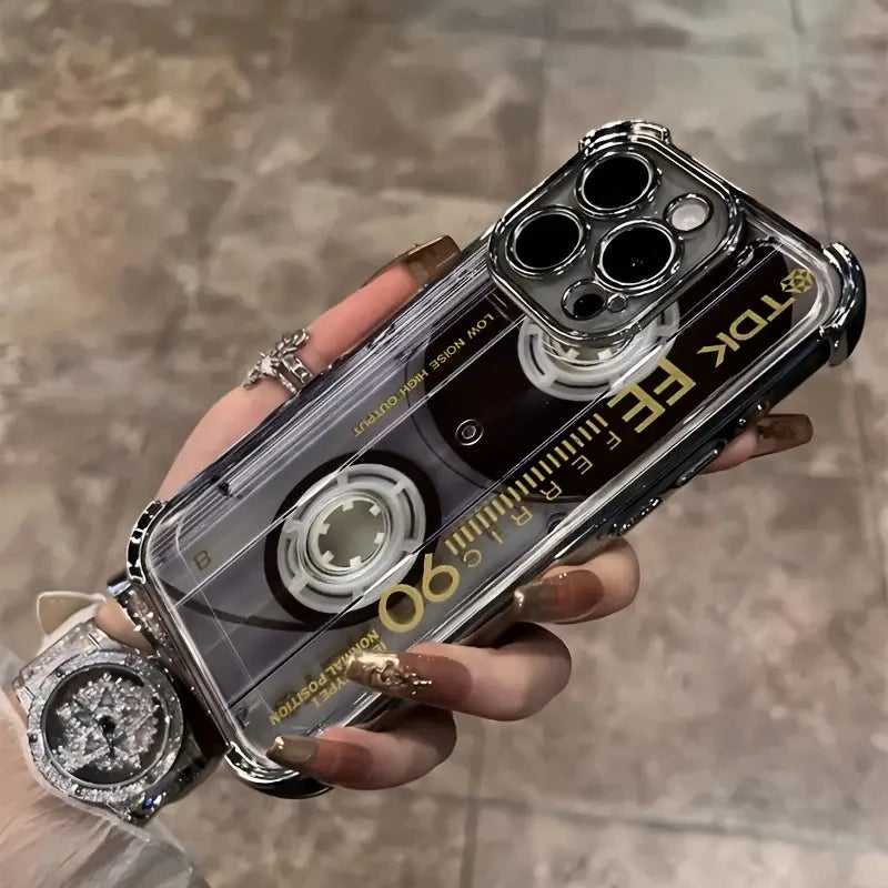 レトロ カセットテープ / ラジカセ デザイン iPhoneケース #260105