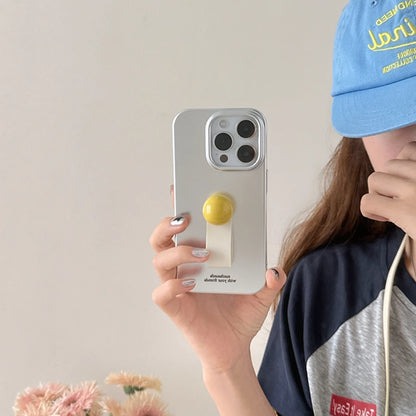 【シルバー×カラーポップ】レトロ ポップ バンドケース｜iPhone対応 #250723