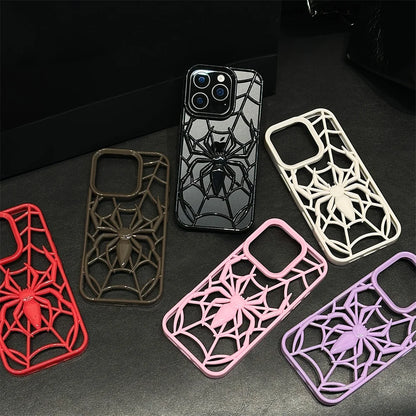 蜘蛛 スパイダーデザイン 立体フレーム iPhoneケース｜クモモチーフ デザインケース #240117