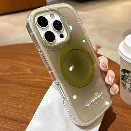 【Magnet内蔵】ふんわりチーク 滲み グラデデザイン パステルカラー｜iPhone対応 #260125