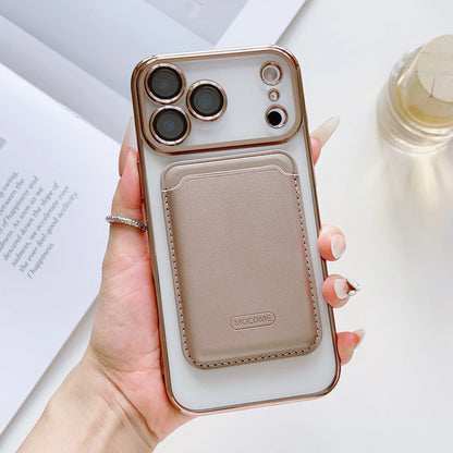 【Magnet内蔵】着脱可能 カードポケット付き クリア ススマホケース｜iPhone対応 #251219