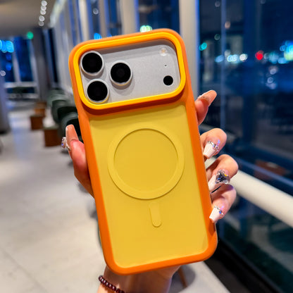 【ハンドストラップ付き】バイカラー マグネット内蔵 iPhoneケース（全5色） カジュアル・スポーティー PCA #261181
