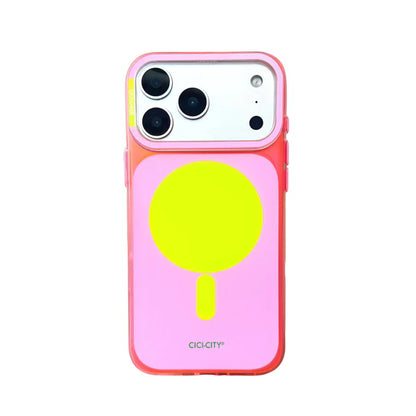 【ネオンポップ】 iPhoneケース クリア ｜Magnet内蔵 グリップ付き #260525