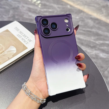 【スクエアシリーズ】鮮やか グラデーション カラー スマホケース｜iPhone対応 #250315