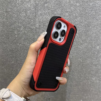グリップデザイン 耐衝撃 iPhoneケース｜滑り止めバックパネル #240107
