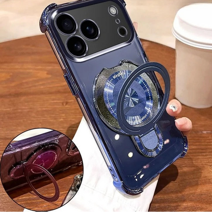 クリア リング付き iPhoneケース｜メタルフレームデザイン・スタンド対応 #240331