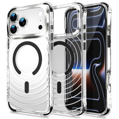 ウォーターリップル バンパー Magnet内蔵 クリアケース iPhoneケース｜耐衝撃・透明感シンプル #260042