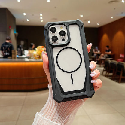 Magnet対応 iPhoneケース｜耐衝撃フレーム・クリアデザイン #240524