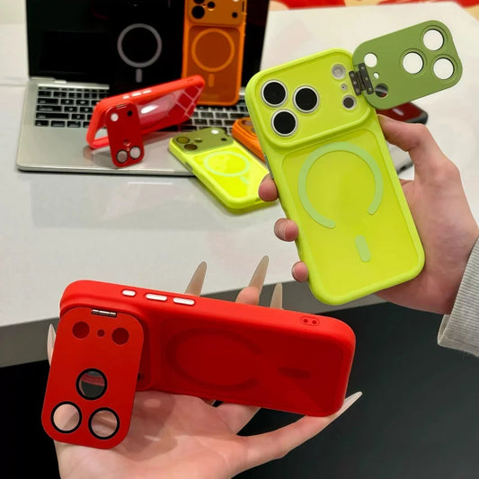 Magnet対応 カメラカバー付き iPhoneケース｜スライド式レンズ保護  #240116