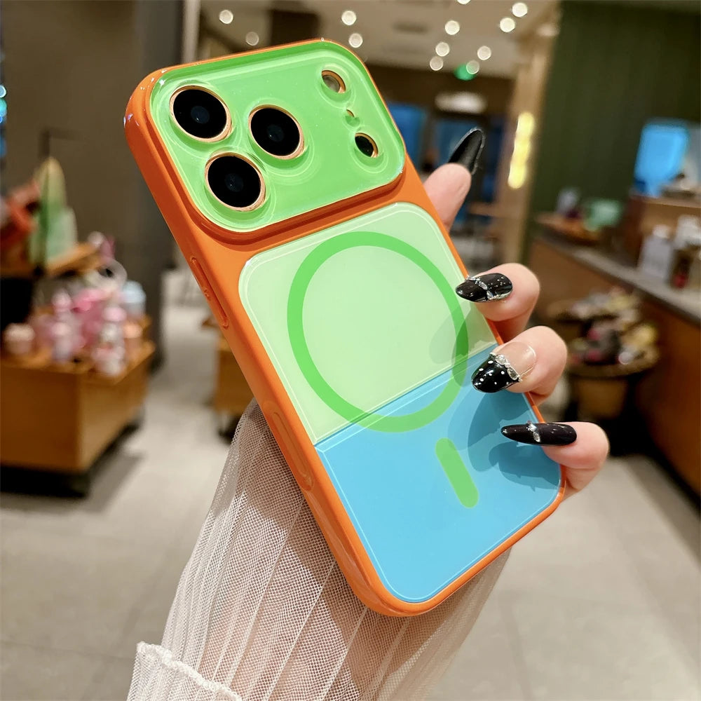 マグネット内蔵 カラフルiPhoneケース (全8色) ビビッド・プレイフル  #261239