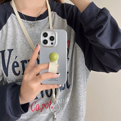 【シルバー×カラーポップ】レトロ ポップ バンドケース｜iPhone対応 #250723