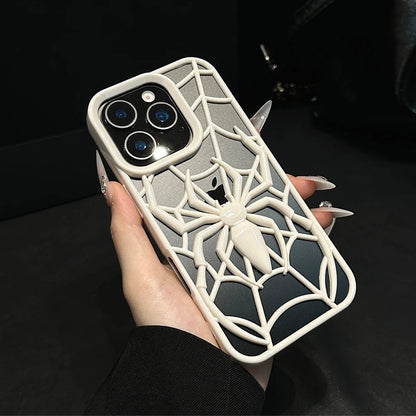 蜘蛛 スパイダーデザイン 立体フレーム iPhoneケース｜クモモチーフ デザインケース #240117