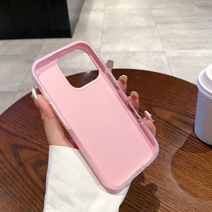 【ワイヤレス充電対応シリーズ】パステルカラー スーツケース風 凹凸デザイン スマホケース｜iPhone対応 #250902