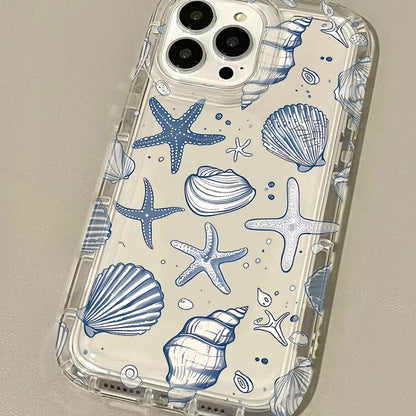 浜辺 夏風デザイン クリア iPhoneケース｜マリン・幻想的 #260090