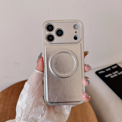 【Magnet内蔵】シンプル レザーケース｜iPhone対応 #250222