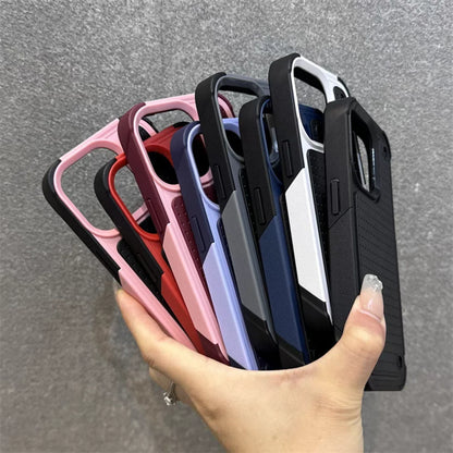 グリップデザイン 耐衝撃 iPhoneケース｜滑り止めバックパネル #240107