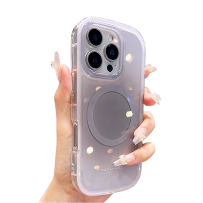 【Magnet内蔵】ふんわりチーク 滲み グラデデザイン｜iPhone対応 #241216