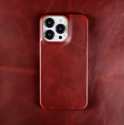 【本革シリーズ】フルグレイン オイルワックス プレミアムレザーケース｜iPhone対応 #240918