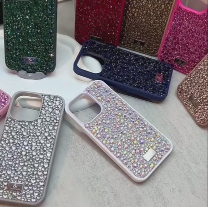 【キラキラビジューシリーズ】フルラインストーン グリッター スマホケース｜iPhone対応 #260118