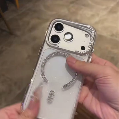 ビジューリング グリッターケース｜キラキラ×リング一体型iPhoneケース #240403