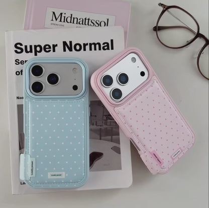 【韓国風 プチドット】水玉 パステルスマホケース｜iPhone対応 #240929