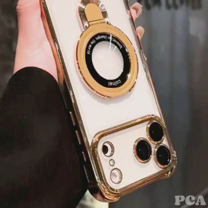 【グリッターシリーズ】キラキララメ＆リングスタンド付き 高級感スマホケース｜iPhone対応 #251119