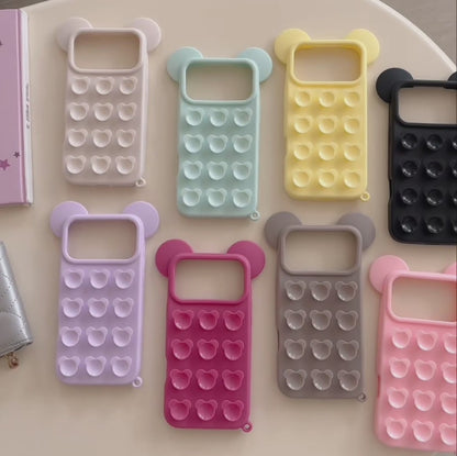 【ベアポップ】くまみみ × ポップバブル スマホケース｜iPhone対応 #240811